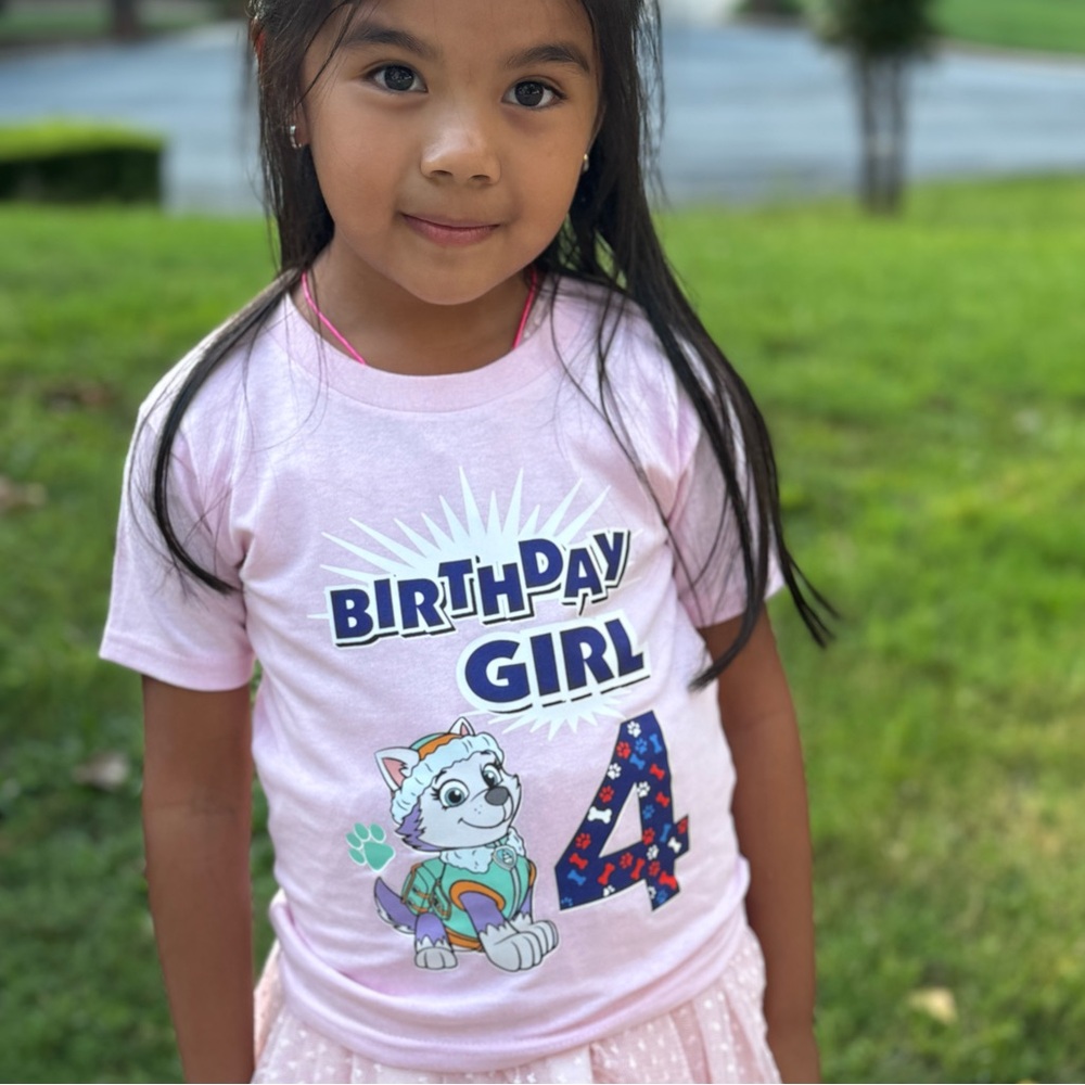 PAW PATROL EVEREST CUSTONIZED SHIRT